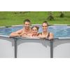 imageBestway Steel Pro MAX 14 x 48quot Above Ground Pool Round Metal Frame Outdoor Swimming Pool Set with Filter Pump Ladder and Cover Gray14 x 48  Gray
