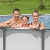 imageBestway Steel Pro MAX 14 x 48quot Above Ground Pool Round Metal Frame Outdoor Swimming Pool Set with Filter Pump Ladder and Cover Gray14 x 48  Gray 2 Pack