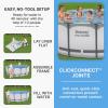 imageBestway Steel Pro MAX 14 x 48quot Above Ground Pool Round Metal Frame Outdoor Swimming Pool Set with Filter Pump Ladder and Cover Gray14 x 48  Gray