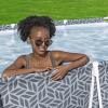 imageBestway Steel Pro Rectangular Swimming Pool Above Ground Outdoor Backyard Framed Pool Set with 330 Gallon Filter Pump 12 x 6 7quot x 26quot Gray12 x 67 x 26