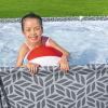imageBestway Steel Pro Rectangular Swimming Pool Above Ground Outdoor Backyard Framed Pool Set with 330 Gallon Filter Pump 12 x 6 7quot x 26quot Gray12 x 67 x 26