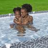 imageBestway Steel Pro Rectangular Swimming Pool Above Ground Outdoor Backyard Framed Pool Set with 330 Gallon Filter Pump 12 x 6 7quot x 26quot Gray12 x 67 x 26