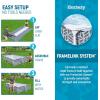 imageBestway Steel Pro Rectangular Swimming Pool Above Ground Outdoor Backyard Framed Pool Set with 330 Gallon Filter Pump 12 x 6 7quot x 26quot Gray12 x 67 x 26