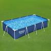 imageBestway Steel Pro Rectangular Swimming Pool Above Ground Outdoor Backyard Framed Pool Set with 330 Gallon Filter Pump 12 x 6 7quot x 26quot Gray13 x 611 x 32
