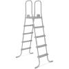 imageBestway Flowclear 52 Inch Versatile Metal A Frame Above Ground Swimming Pool Ladder with Heavy Duty Plastic Double Sided Steps