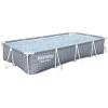 imageBestway Steel Pro Rectangular Swimming Pool Above Ground Outdoor Backyard Framed Pool Set with 330 Gallon Filter Pump 12 x 6 7quot x 26quot Gray12 x 67 x 26