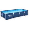 imageBestway Steel Pro Rectangular Swimming Pool Above Ground Outdoor Backyard Framed Pool Set with 330 Gallon Filter Pump 12 x 6 7quot x 26quot Gray13 x 611 x 32