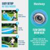 image:imageBestway Fast Set Inflatable Above Ground Pool  6 x 20 Round  PunctureResistant Tritech Material  248 Gal Capacity  Easy Setup amp Storage  Inflatable Top Ring Swimming Pool for Kids12ft X 30in