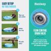 image:imageBestway Fast Set Inflatable Above Ground Pool  6 x 20 Round  PunctureResistant Tritech Material  248 Gal Capacity  Easy Setup amp Storage  Inflatable Top Ring Swimming Pool for Kids6ft X 20in