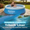 image:imageBestway Fast Set Inflatable Above Ground Pool  6 x 20 Round  PunctureResistant Tritech Material  248 Gal Capacity  Easy Setup amp Storage  Inflatable Top Ring Swimming Pool for Kids6 x 20