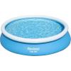 image:imageBestway Fast Set Inflatable Above Ground Pool  6 x 20 Round  PunctureResistant Tritech Material  248 Gal Capacity  Easy Setup amp Storage  Inflatable Top Ring Swimming Pool for Kids12ft X 30in