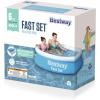 image:imageBestway Fast Set Inflatable Above Ground Pool  6 x 20 Round  PunctureResistant Tritech Material  248 Gal Capacity  Easy Setup amp Storage  Inflatable Top Ring Swimming Pool for Kids6ft X 20in