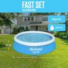 image:imageBestway Fast Set Inflatable Above Ground Pool  6 x 20 Round  PunctureResistant Tritech Material  248 Gal Capacity  Easy Setup amp Storage  Inflatable Top Ring Swimming Pool for Kids6 x 20