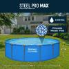 image:imageBestway Steel Pro MAX 14 x 42 Above Ground Pool Round Metal Frame Outdoor Swimming Pool for Backyard Blue Pool ONLY14 x 42