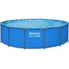 image:imageBestway Steel Pro MAX 14 x 42 Above Ground Pool Round Metal Frame Outdoor Swimming Pool for Backyard Blue Pool ONLY14 x 42