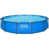 image:imageBestway Steel Pro MAX 14 x 42 Above Ground Pool Round Metal Frame Outdoor Swimming Pool for Backyard Blue Pool ONLY12 x 30
