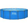 image:imageBestway Steel Pro MAX 14 x 42 Above Ground Pool Round Metal Frame Outdoor Swimming Pool for Backyard Blue Pool ONLY14 x 42