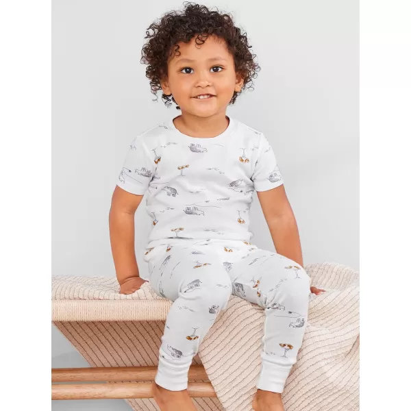 Simple Joys by Carter's Babies, Toddlers, and Boys' 6-Piece Snug-Fit Cotton Pajama Set, Pack of 3