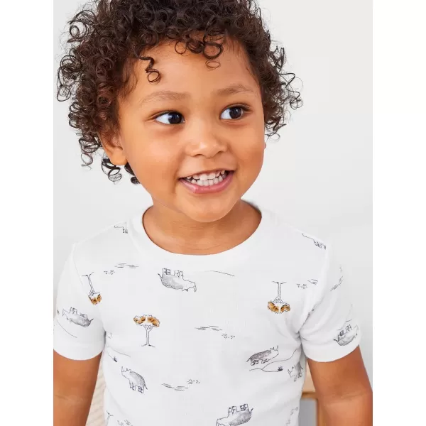 Simple Joys by Carter's Babies, Toddlers, and Boys' 6-Piece Snug-Fit Cotton Pajama Set, Pack of 3