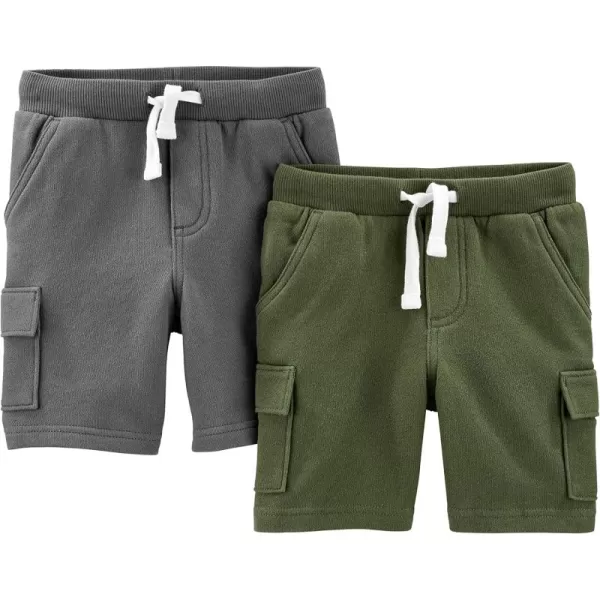 Simple Joys by Carter's Babies, Toddlers, and Boys' Knit Shorts, Pack of 2