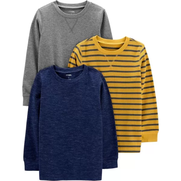 Simple Joys by Carter's Babies, Toddlers, and Boys' Thermal Long-Sleeve Shirts, Pack of 3