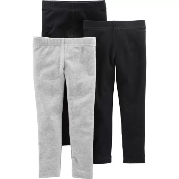 Simple Joys by Carter's Babies, Toddlers, and Girls' Leggings, Pack of 3