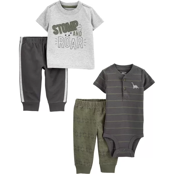 Simple Joys by Carter's Baby Boys' 4-Piece Bodysuit, Top, and Pant Set