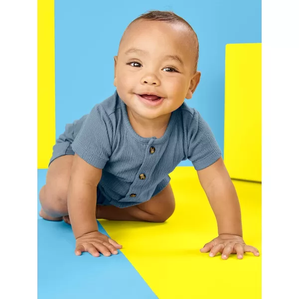 Simple Joys by Carter's Baby Boys Button Romper