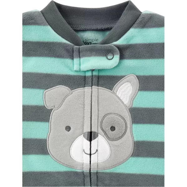 Simple Joys by Carter's Baby Boys' Fleece Footed Sleep and Play, Pack of 2