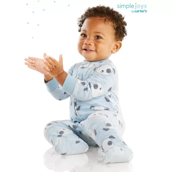 Simple Joys by Carter's Baby Boys' Fleece Footed Sleep and Play, Pack of 2