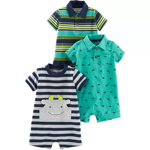 Simple Joys by Carter's Baby Boys' Rompers, Pack of 3