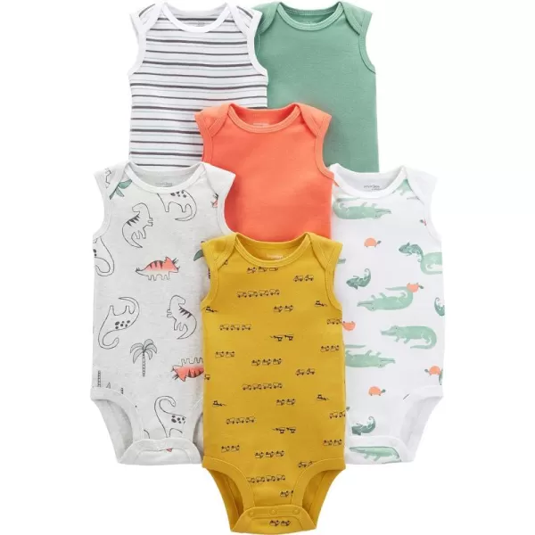 Simple Joys by Carter's Baby Boys' Short-Sleeve Bodysuit, Pack of 6