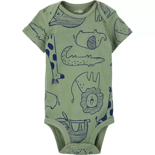 Simple Joys by Carter's Baby Boys' Short-Sleeve Bodysuit, Pack of 6