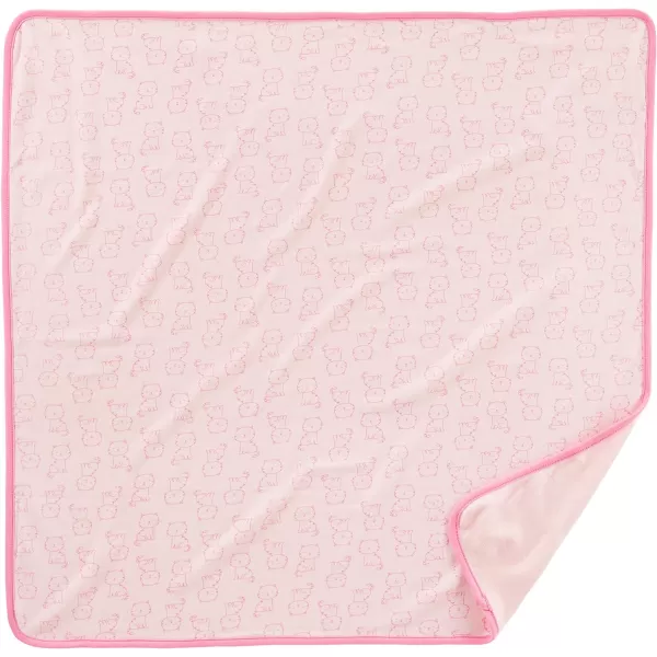 Simple Joys by Carter's Baby Girls' 8-Piece Towel and Washcloth Set, Pink/White, One Size