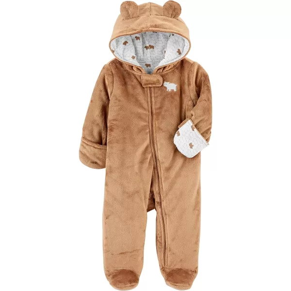 Simple Joys by Carter's Baby Girls' Fleece Footed Jumpsuit Pram