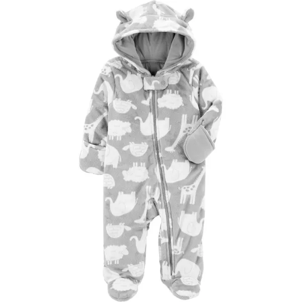 Simple Joys by Carter's Baby Girls' Fleece Footed Jumpsuit Pram