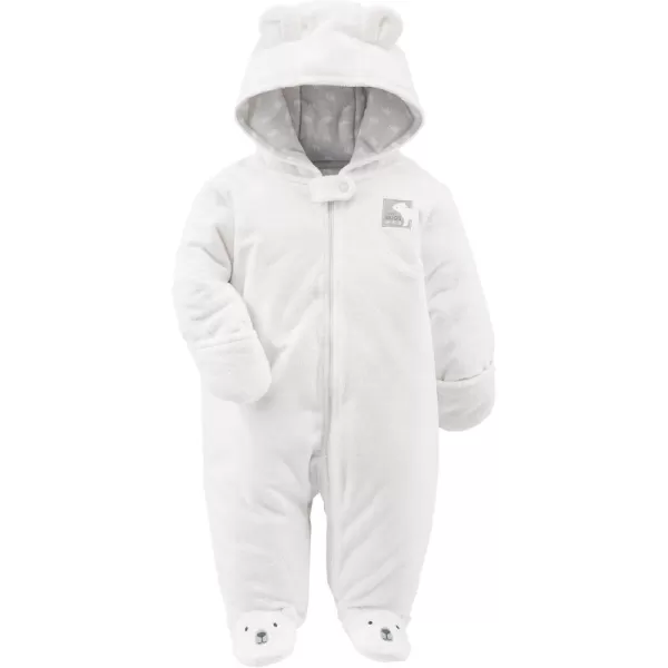 Simple Joys by Carter's Baby Girls' Fleece Footed Jumpsuit Pram