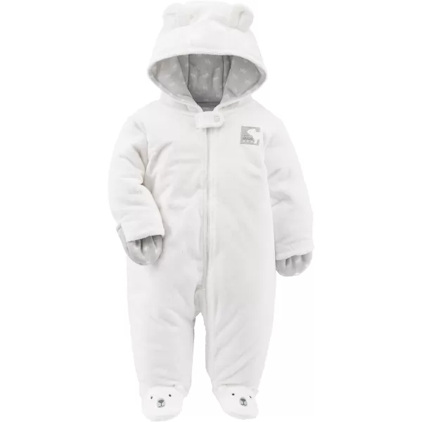 Simple Joys by Carter's Baby Girls' Fleece Footed Jumpsuit Pram