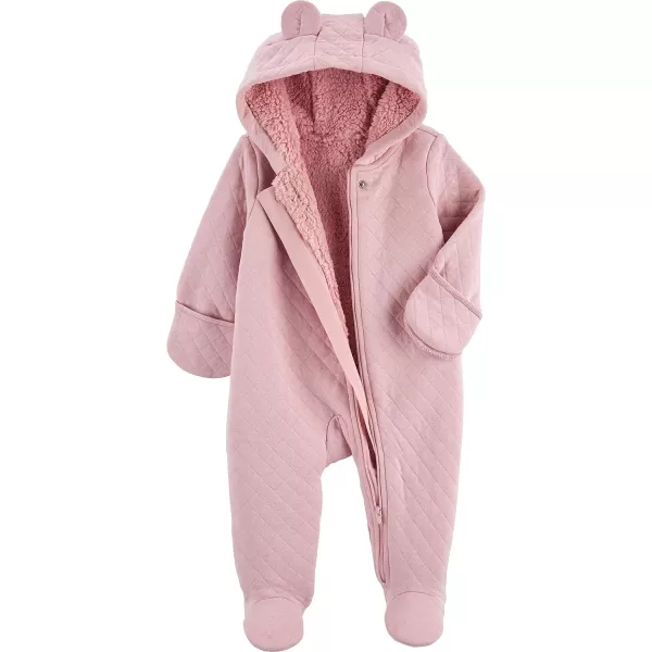 Simple Joys by Carter's Baby Girls Fleece Footed Jumpsuit Pram
