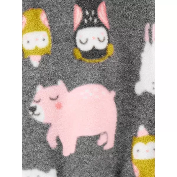 Simple Joys by Carter's Baby Girls' Fleece Footed Sleep and Play, Pack of 2
