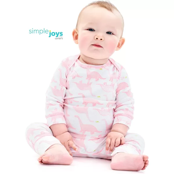 Simple Joys by Carter's Baby Girls' Jumpsuits, Pack of 3