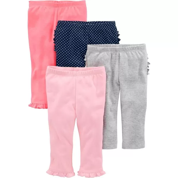 Coral Pink/Grey/Navy Dots/Pink