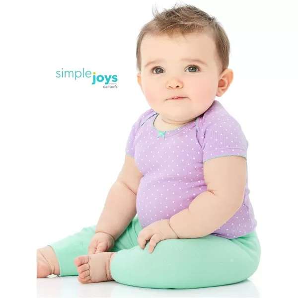 Simple Joys by Carter's Baby Girls' Pant, Pack of 4