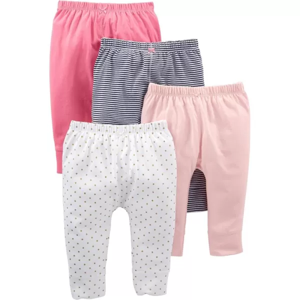 Simple Joys by Carter's Baby Girls' Pant, Pack of 4