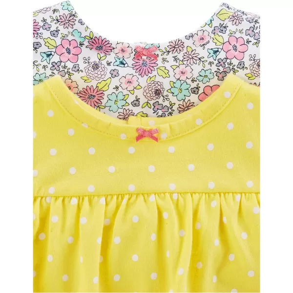 Simple Joys by Carter's Baby Girls' Romper, Sunsuit and Dress, Pack of 3