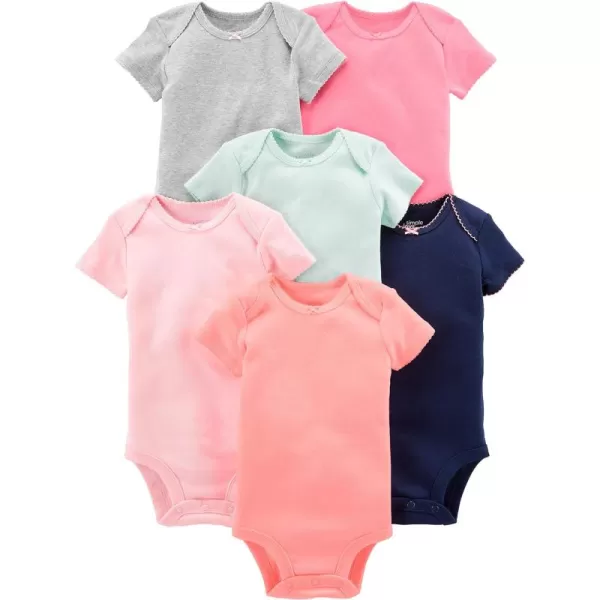 Simple Joys by Carter's Baby Girls' Short-Sleeve Bodysuit