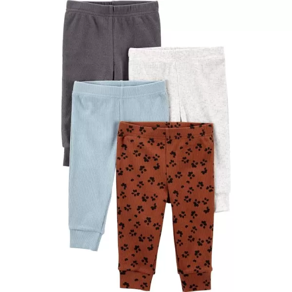 Simple Joys by Carter's Baby Girls' Textured Pants, Pack of 4