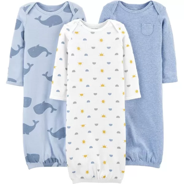 Simple Joys by Carter's Boys' 3-Pack Cotton Sleeper Gown
