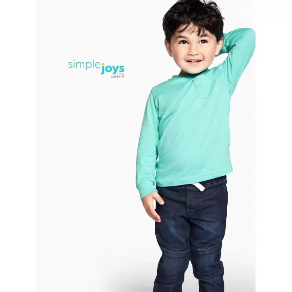 Simple Joys by Carter's Boys' Long-Sleeve Shirts, Pack of 3