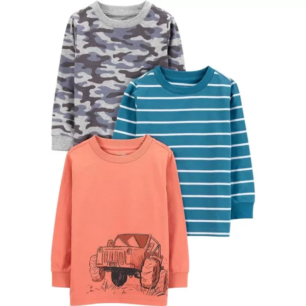 Simple Joys by Carter's Boys' Long-Sleeve Shirts, Pack of 3